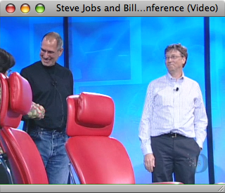 Steve Jobs and Bill Gates