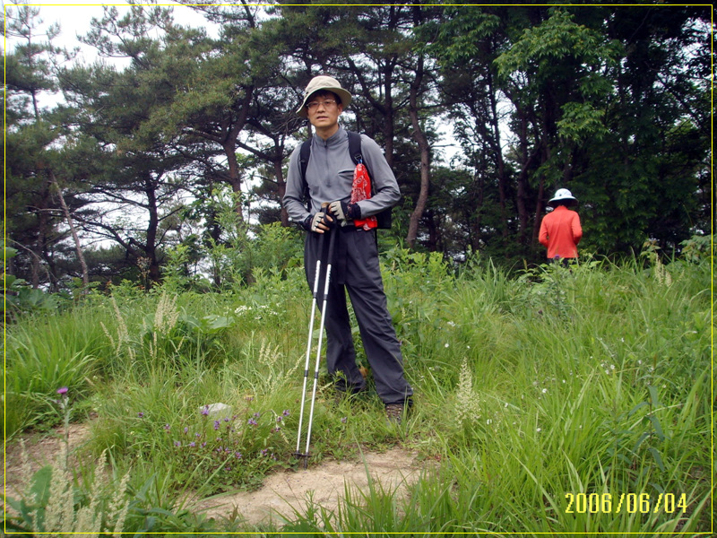 소속리산 삼각점앞에서
